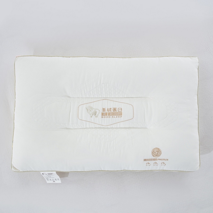 91家纺网 家纺一手货源 找家纺 （总）纽乐家纺 2025新款羊绒蛋白枕