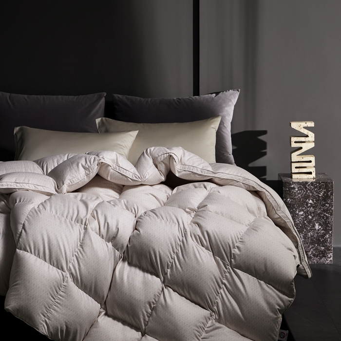 91家纺网 家纺一手货源 找家纺 织梦人羽绒工厂店 2024新款新国标50绒羽绒被冬被 贝格