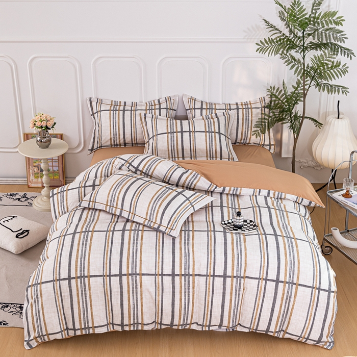 91家纺网 家纺一手货源 找家纺 雅慕家居 2025新款A类碎花水润棉磨毛四件套 格调生活