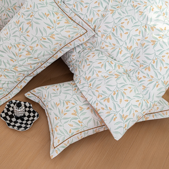 91家纺网 家纺一手货源 找家纺 雅慕家居 2025新款A类碎花水润棉磨毛四件套 春意盎然