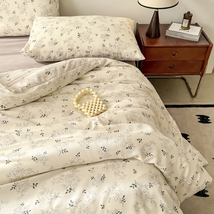 91家纺网 家纺一手货源 找家纺 2025年爆款新品有氧双层纱四件套-全系米希尔