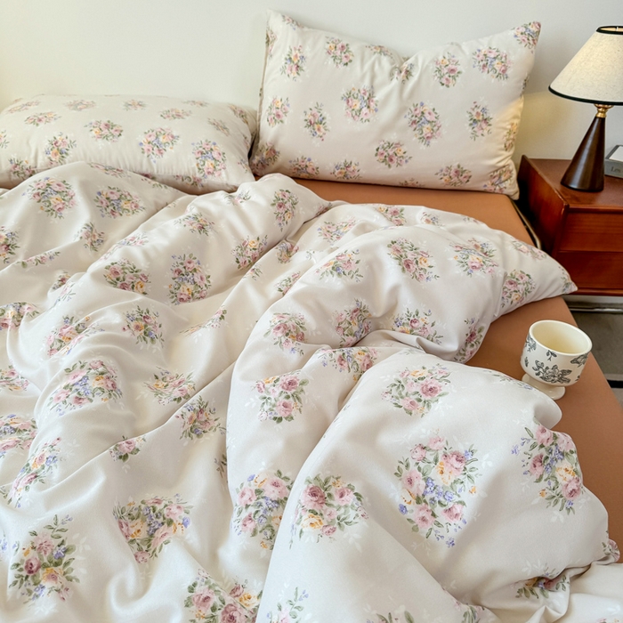 91家纺网 家纺一手货源 找家纺 2025年爆款新品有氧双层纱四件套-全系莱茵-橙