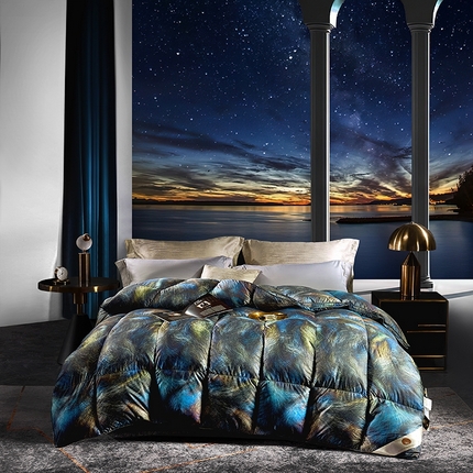 91家纺网 家纺一手货源 找家纺 （总）织梦人羽绒工厂店 2024新款新国标50绒云柔棉柔赛丝数码印花被子