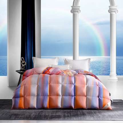 91家纺网 家纺一手货源 找家纺 （总）织梦人羽绒工厂店 2024新款新国标50绒云柔棉柔赛丝数码印花被子