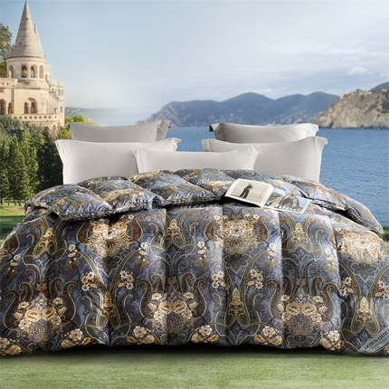 91家纺网 家纺一手货源 找家纺 （总）织梦人羽绒工厂店 2024新款新国标50绒云柔棉柔赛丝数码印花被子