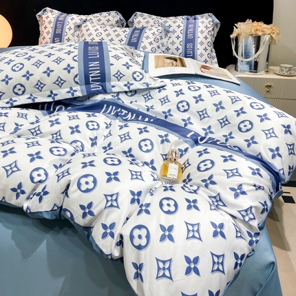 91家纺网 家纺一手货源 找家纺 （总）（买家秀 爆款花型不断货）A类母婴级兰精天丝四件套兰精水洗天丝四件套高端莱赛尔天丝床上用品四件套真丝