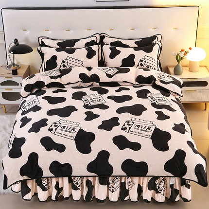 91家纺网 家纺一手货源 找家纺 （总）（买家秀 爆款不断货）A类母婴级牛奶绒四件套珊瑚绒四件套雪花绒四件套牛奶绒床裙四件套法莱绒床裙四件套