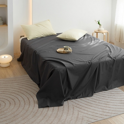 40支纯色彩虹糖系列单品床单 彩虹-羽黑