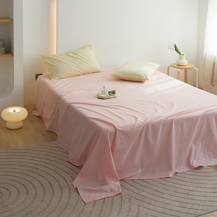 91家纺网 家纺一手货源 找家纺 （总）40支纯色彩虹糖系列单品床单