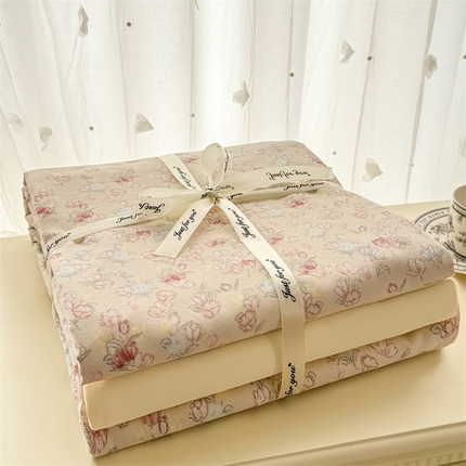 91家纺网 家纺一手货源 找家纺 （总）漫仙阁 2025年爆款新品有氧双层纱四件套叠图全系