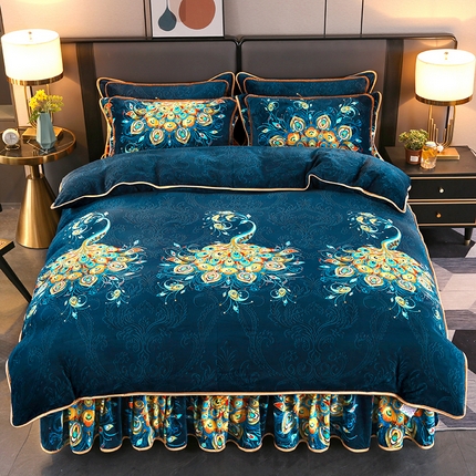 91家纺网 家纺一手货源 找家纺 （总）（买家秀 爆款不断货）A类母婴级牛奶绒四件套珊瑚绒四件套雪花绒四件套牛奶绒床裙四件套法莱绒床裙四件套