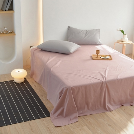 91家纺网 家纺一手货源 找家纺 （总）40支纯色彩虹糖系列单品床单