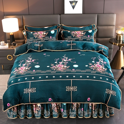 91家纺网 家纺一手货源 找家纺 （总）（买家秀 爆款不断货）A类母婴级牛奶绒四件套珊瑚绒四件套雪花绒四件套牛奶绒床裙四件套法莱绒床裙四件套