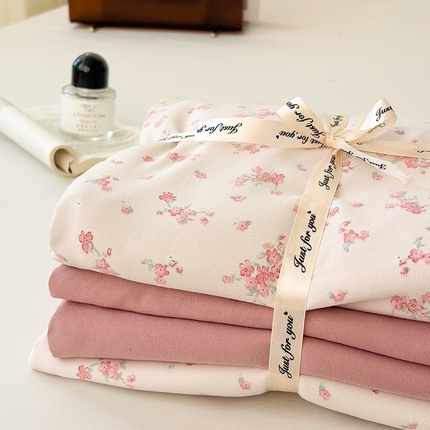 91家纺网 家纺一手货源 找家纺 （总）名品家纺 2025新款针织棉双层纱四件套系列（提供买家秀）