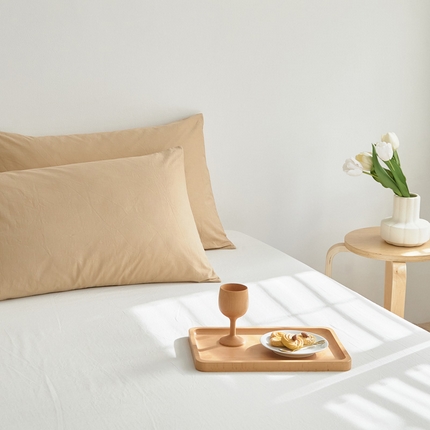 91家纺网 家纺一手货源 找家纺 （总）春夏新款40支纯色彩虹糖系列单品枕套