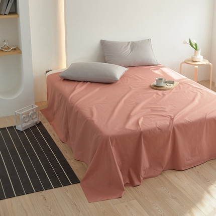 91家纺网 家纺一手货源 找家纺 （总）40支纯色彩虹糖系列单品床单