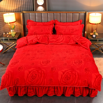 91家纺网 家纺一手货源 找家纺 （总）（买家秀 爆款不断货）A类母婴级牛奶绒四件套珊瑚绒四件套雪花绒四件套牛奶绒床裙四件套法莱绒床裙四件套