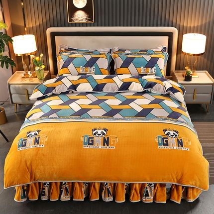 91家纺网 家纺一手货源 找家纺 （总）（买家秀 爆款不断货）A类母婴级牛奶绒四件套珊瑚绒四件套雪花绒四件套牛奶绒床裙四件套法莱绒床裙四件套