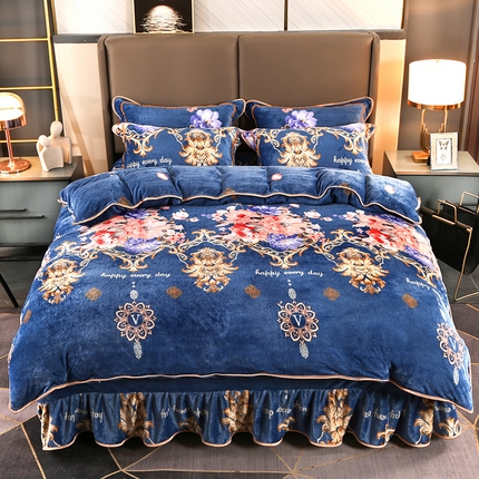 91家纺网 家纺一手货源 找家纺 （总）（买家秀 爆款不断货）A类母婴级牛奶绒四件套珊瑚绒四件套雪花绒四件套牛奶绒床裙四件套法莱绒床裙四件套