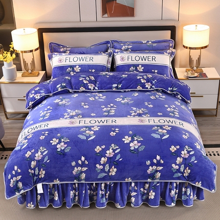 91家纺网 家纺一手货源 找家纺 （总）（买家秀 爆款不断货）A类母婴级牛奶绒四件套珊瑚绒四件套雪花绒四件套牛奶绒床裙四件套法莱绒床裙四件套