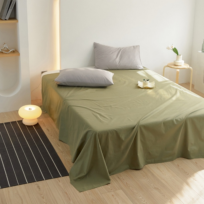 91家纺网 家纺一手货源 找家纺 40支纯色彩虹糖系列单品床单 彩虹-绿