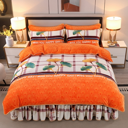 91家纺网 家纺一手货源 找家纺 （总）（买家秀 爆款不断货）A类母婴级牛奶绒四件套珊瑚绒四件套雪花绒四件套牛奶绒床裙四件套法莱绒床裙四件套