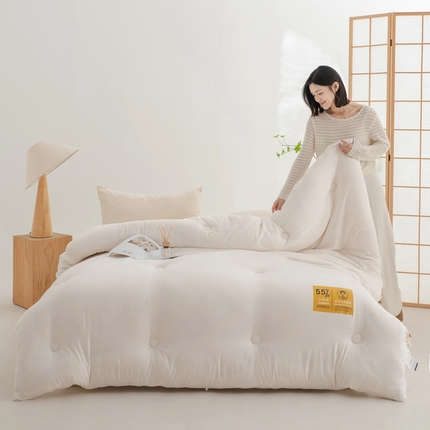 恒科家纺 2025新款德绒提花李官奇大豆被55%高含量被芯官方授权工厂制造李官奇大豆纤维被 加厚冬被
