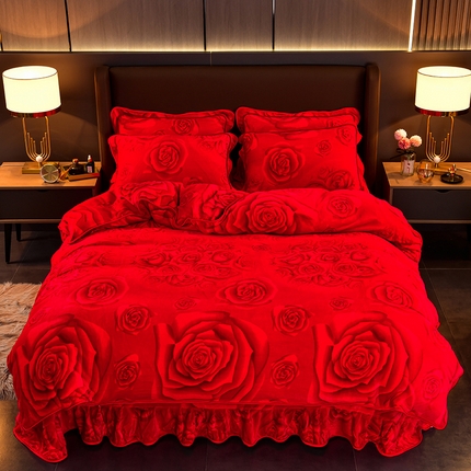 91家纺网 家纺一手货源 找家纺 （总）（买家秀 爆款不断货）A类母婴级牛奶绒四件套珊瑚绒四件套雪花绒四件套牛奶绒床裙四件套法莱绒床裙四件套