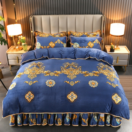 91家纺网 家纺一手货源 找家纺 （总）（买家秀 爆款不断货）A类母婴级牛奶绒四件套珊瑚绒四件套雪花绒四件套牛奶绒床裙四件套法莱绒床裙四件套