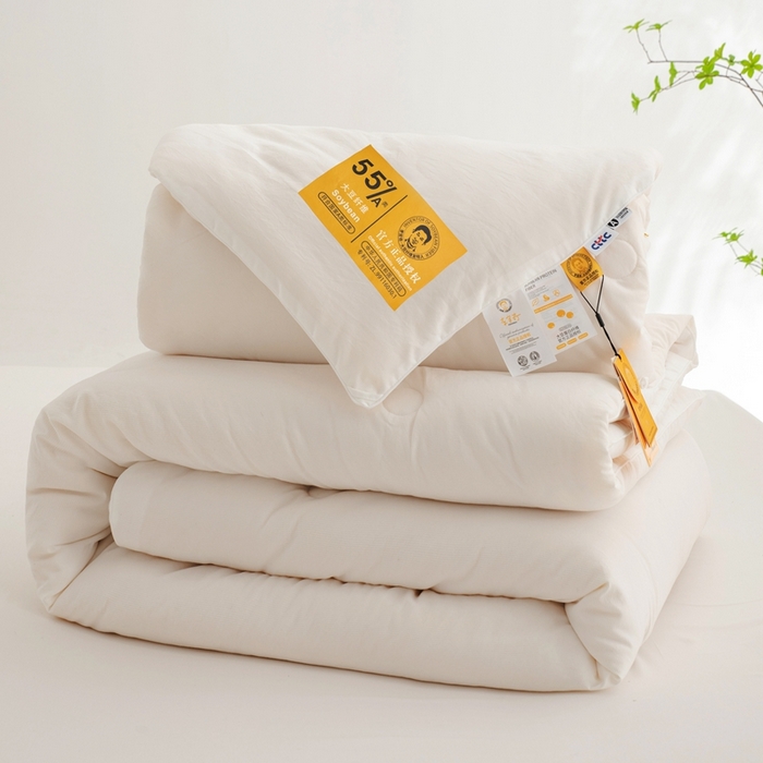 91家纺网 家纺一手货源 找家纺 恒科家纺 2025新款德绒提花李官奇大豆被55%高含量被芯官方授权工厂制造李官奇大豆纤维被 子母被