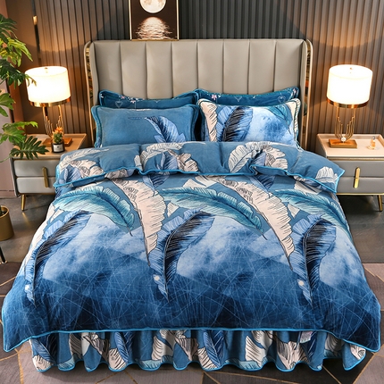 91家纺网 家纺一手货源 找家纺 （总）（买家秀 爆款不断货）A类母婴级牛奶绒四件套珊瑚绒四件套雪花绒四件套牛奶绒床裙四件套法莱绒床裙四件套