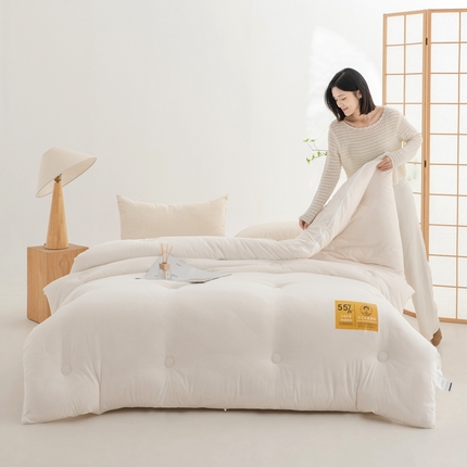 91家纺网 家纺一手货源 找家纺 恒科家纺 2025新款德绒提花李官奇大豆被55%高含量被芯官方授权工厂制造李官奇大豆纤维被 冬被