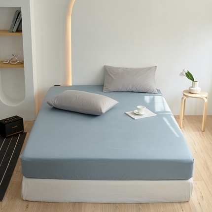 91家纺网 家纺一手货源 找家纺 2025春夏新款40支纯色彩虹糖系列单品床笠 彩虹-荷兰