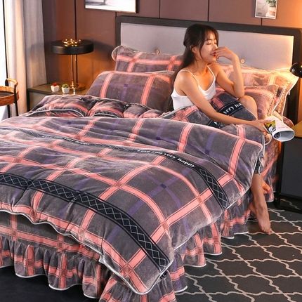 91家纺网 家纺一手货源 找家纺 （总）（买家秀 爆款不断货）A类母婴级牛奶绒四件套珊瑚绒四件套雪花绒四件套牛奶绒床裙四件套法莱绒床裙四件套