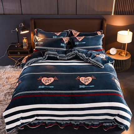 91家纺网 家纺一手货源 找家纺 （总）（买家秀 爆款不断货）A类母婴级牛奶绒四件套珊瑚绒四件套雪花绒四件套牛奶绒床裙四件套法莱绒床裙四件套