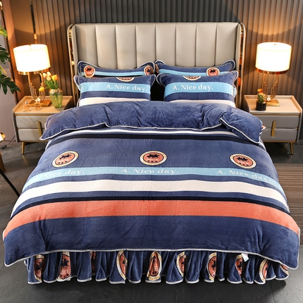 91家纺网 家纺一手货源 找家纺 （总）（买家秀 爆款不断货）A类母婴级牛奶绒四件套珊瑚绒四件套雪花绒四件套牛奶绒床裙四件套法莱绒床裙四件套