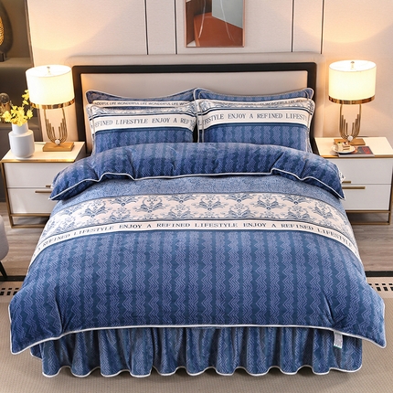 91家纺网 家纺一手货源 找家纺 （总）（买家秀 爆款不断货）A类母婴级牛奶绒四件套珊瑚绒四件套雪花绒四件套牛奶绒床裙四件套法莱绒床裙四件套