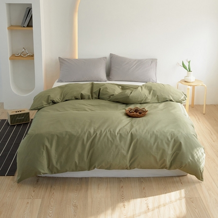 2025春夏新款40支纯色彩虹糖单品系列单品被套 彩虹-绿