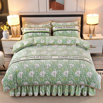 91家纺网 家纺一手货源 找家纺 （总）（买家秀 爆款不断货）A类母婴级牛奶绒四件套珊瑚绒四件套雪花绒四件套牛奶绒床裙四件套法莱绒床裙四件套