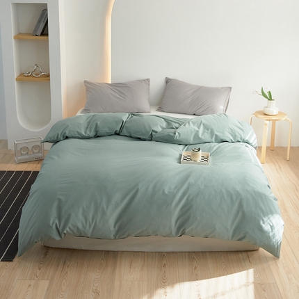 2025春夏新款40支纯色彩虹糖单品系列单品被套 彩虹-天青