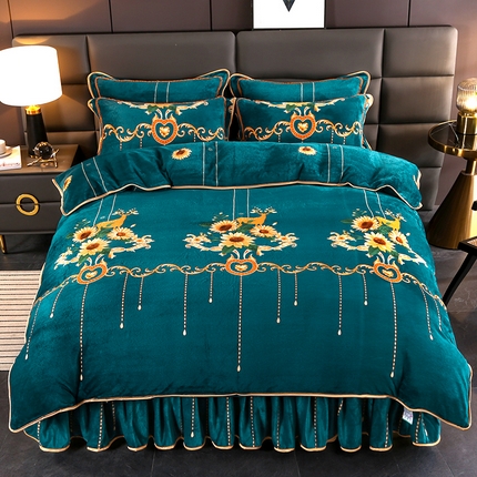 91家纺网 家纺一手货源 找家纺 （总）（买家秀 爆款不断货）A类母婴级牛奶绒四件套珊瑚绒四件套雪花绒四件套牛奶绒床裙四件套法莱绒床裙四件套