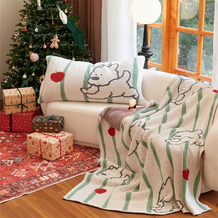 91家纺网 家纺一手货源 找家纺 （总）暖绵绵家纺 2025新款卡瑞克半边绒系列盖毯披肩毯毯子（最低零售价：161元）