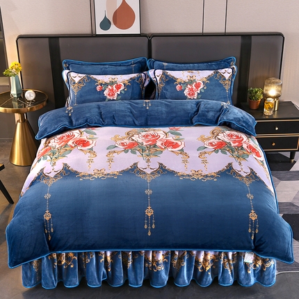 91家纺网 家纺一手货源 找家纺 （总）（买家秀 爆款不断货）A类母婴级牛奶绒四件套珊瑚绒四件套雪花绒四件套牛奶绒床裙四件套法莱绒床裙四件套