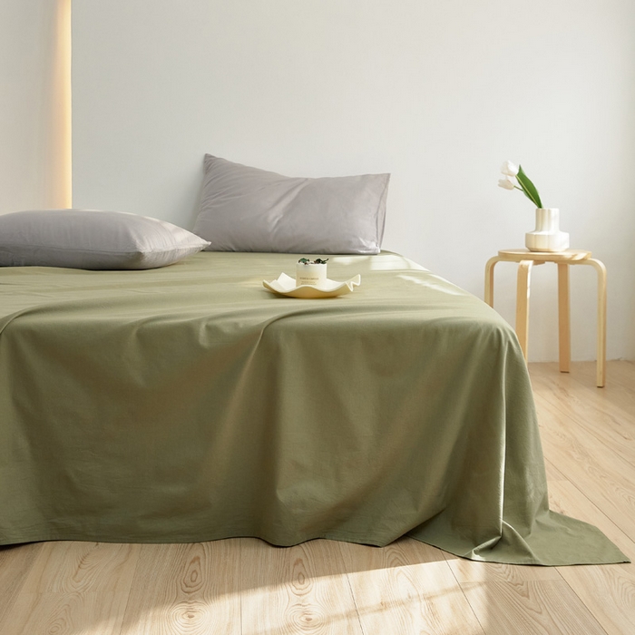 91家纺网 家纺一手货源 找家纺 40支纯色彩虹糖系列单品床单 彩虹-绿