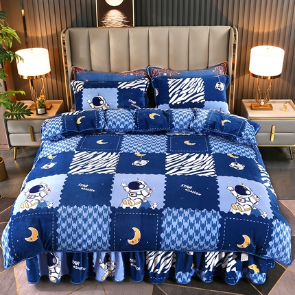 91家纺网 家纺一手货源 找家纺 （总）（买家秀 爆款不断货）A类母婴级牛奶绒四件套珊瑚绒四件套雪花绒四件套牛奶绒床裙四件套法莱绒床裙四件套