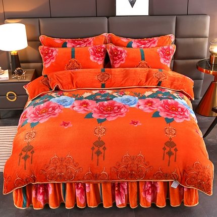 91家纺网 家纺一手货源 找家纺 （总）（买家秀 爆款不断货）A类母婴级牛奶绒四件套珊瑚绒四件套雪花绒四件套牛奶绒床裙四件套法莱绒床裙四件套