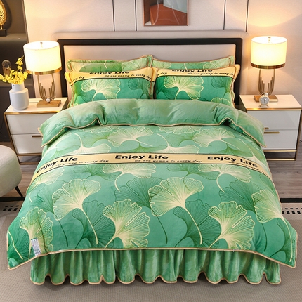 91家纺网 家纺一手货源 找家纺 （总）（买家秀 爆款不断货）A类母婴级牛奶绒四件套珊瑚绒四件套雪花绒四件套牛奶绒床裙四件套法莱绒床裙四件套