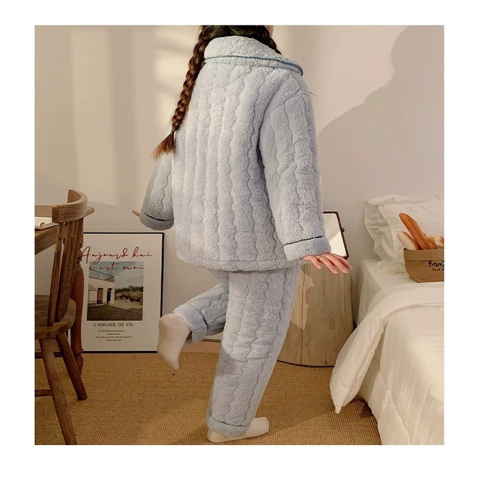 91家纺网 家纺一手货源 找家纺 （总）妍景 2025新款夹棉樱桃卡通款家居服