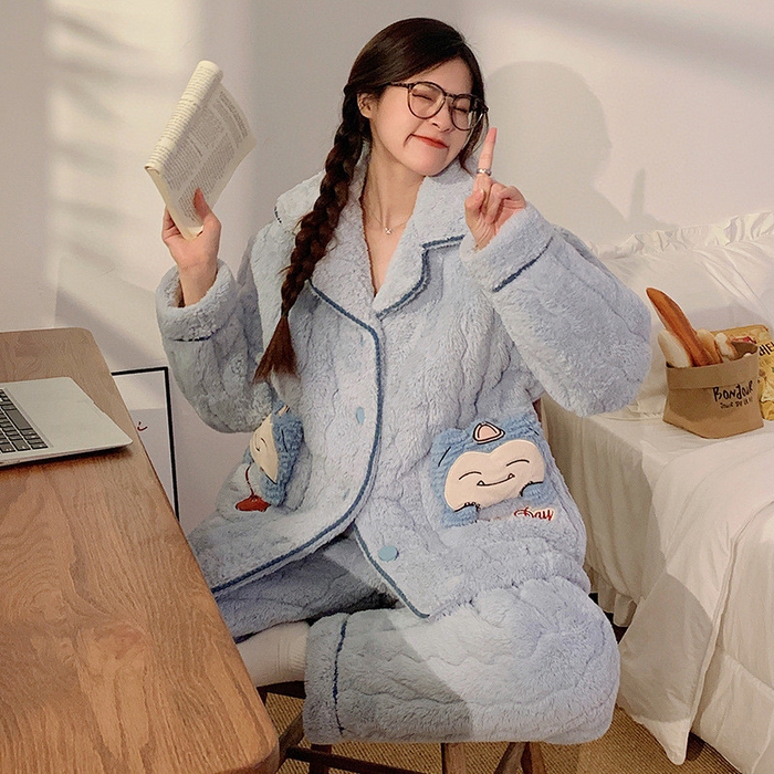 91家纺网 家纺一手货源 找家纺 （总）妍景 2025新款夹棉樱桃卡通款家居服