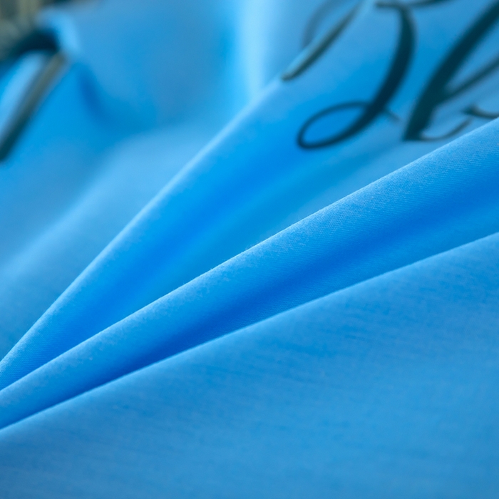 91家纺网 家纺一手货源 找家纺 2025新款纯棉加牛奶绒被套 绿叶情深